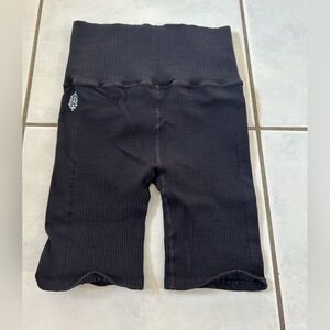 FP Movement by Free People Black Ribbed Women’s Shorts